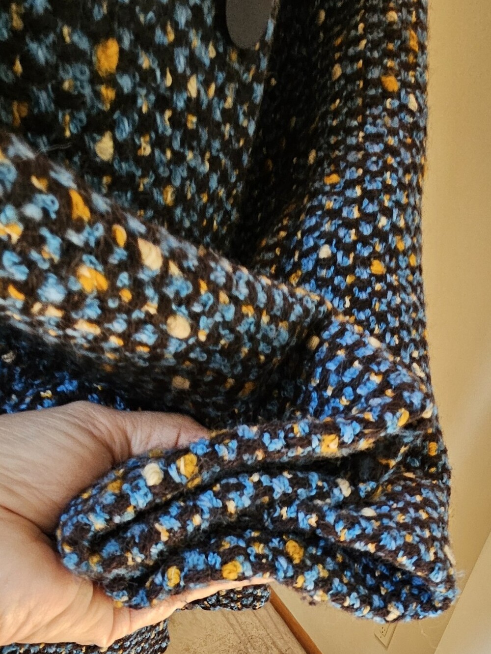 RARE VINTAGE GENNY ITALY MULTICOLOR TWEED BLAZER JACKET - Picture 3 of 7